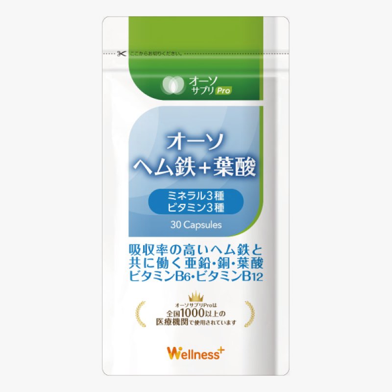 画像1: MSS オーソサプリPro オーソ ヘム鉄+葉酸 (1)