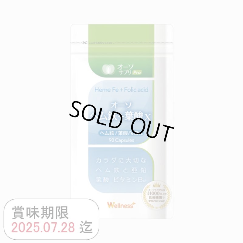画像1: 【在庫処分セール対象商品】MSS オーソサプリPro オーソ ヘム鉄+葉酸X 90粒 (1)